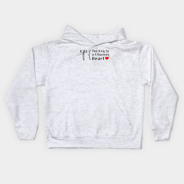 The Key to a Filipino Heart Kids Hoodie by Estudio3e